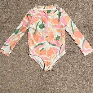 Carter’s Floral Long Sleeve Swimsuit